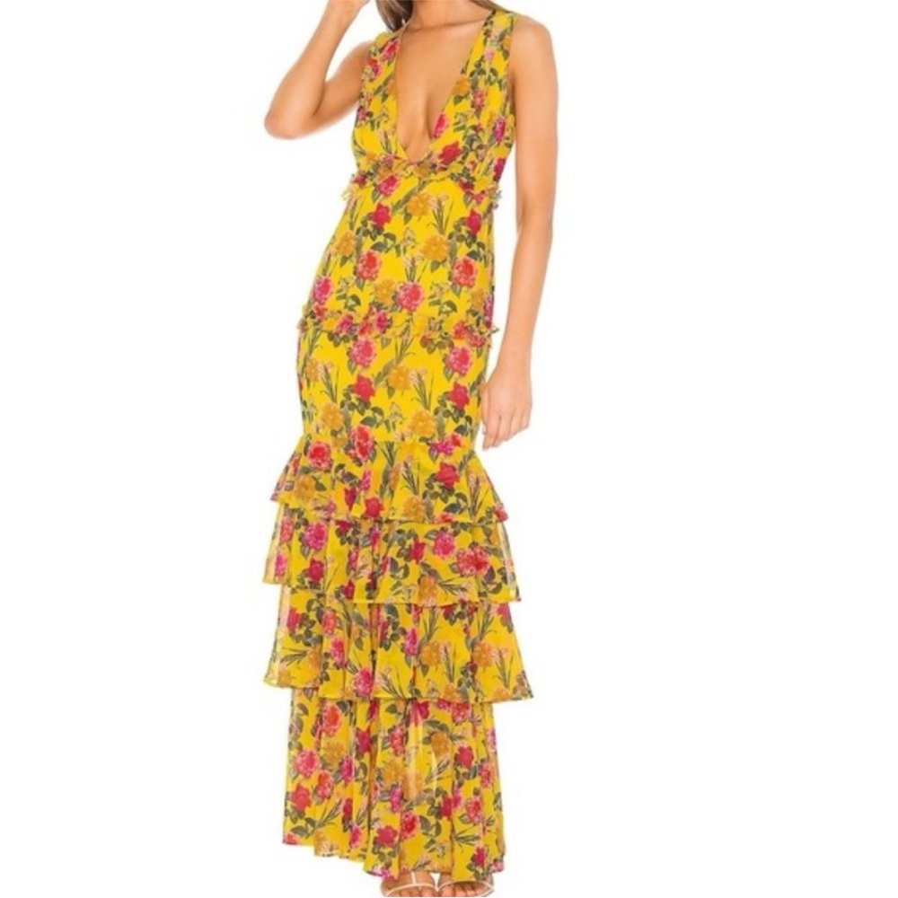 Lovers + Friends Dipinto In Oro Gown